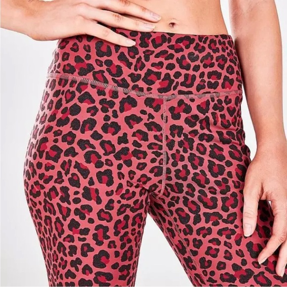 Nike Training Dri-FIT One Tight Glitter Leopard Pack leggings S - Picture 4 of 10